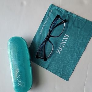 Blue Zenni prescription glasses